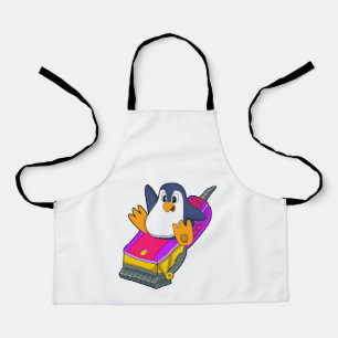 Tablier Penguin comme coiffeur avec Razor