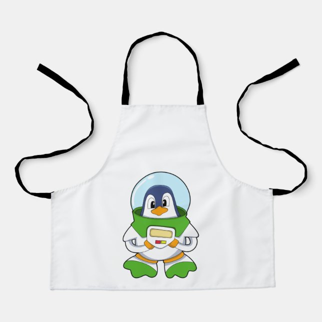 Tablier Penguin en astronaute costume (Recto)