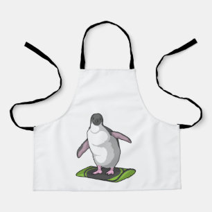 Tablier Penguin en Snowboardeur avec Snowboard