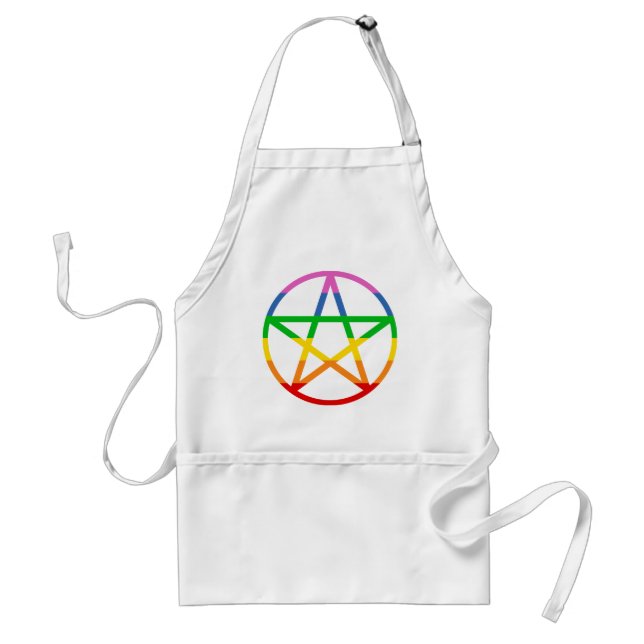 Tablier Pentacle arc-en-ciel (Devant)