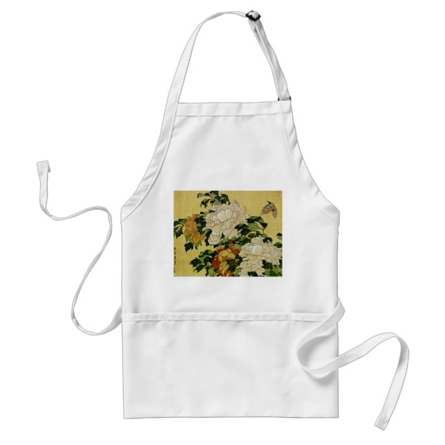 Tablier Peonies et papillon (Devant)