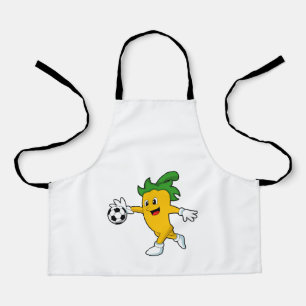 Tablier Pepper Vegan comme joueur de football avec Soccer.