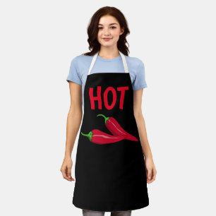 TABLIER PEPPERS CHAUDS WIFI CUISINE HOTTIE APRON
