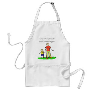Tablier Père et Fils Caractère de famille Apron d'art pe