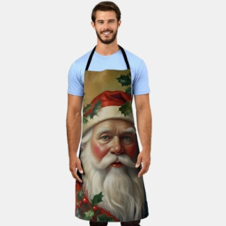 Tablier Père Noël avec gui