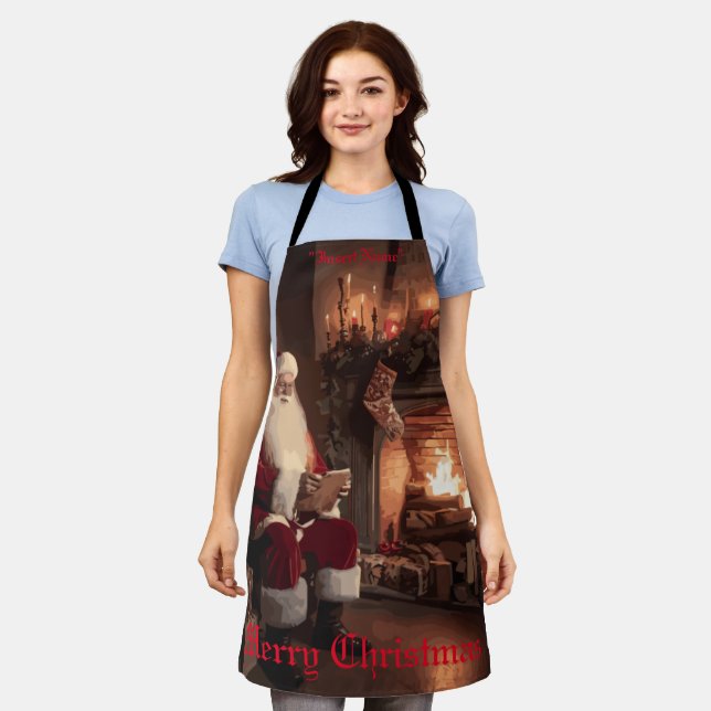 Tablier Père Noël Cosy Nook (Porté)
