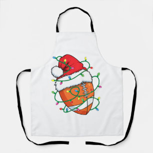 Tablier Père Noël Football Sports Ball Hommes garçons Noël