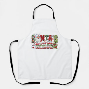 Tablier Père Noël Infirmière Favorite, Joyeuse Infirmière,