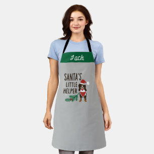 Tablier Père Noël Little Helper Christmas Bernese Nom du c
