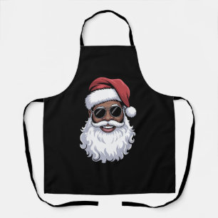 Tablier Père Noël Noir Xmas Santa Afro Afro-Américain