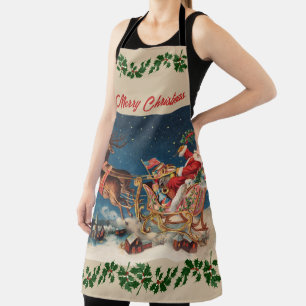 Tablier Père Noël patriotique