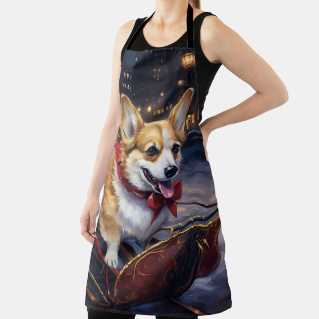 Tablier Période festive de Noël Corgi (Insitu)
