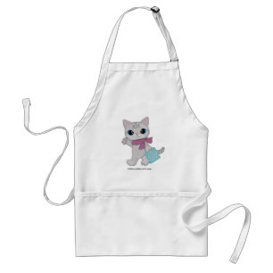 Tablier Perle rose Purrmaid