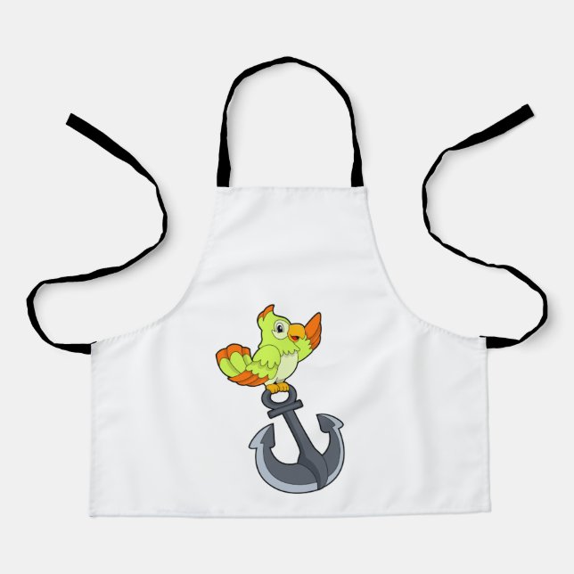 Tablier Perroquet avec Ancre (Recto)