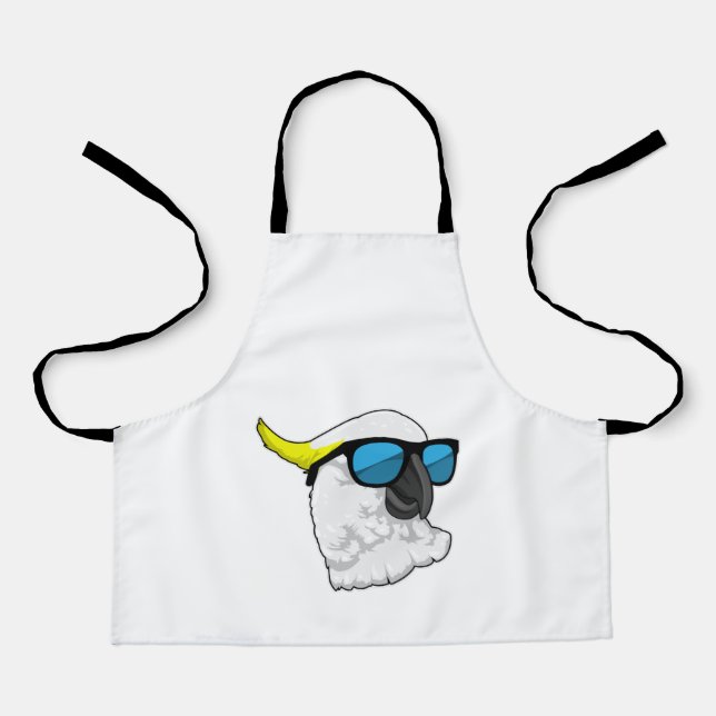 Tablier Perroquet avec lunettes de soleil (Recto)