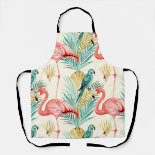 Tablier Perroquet Flamant Tropical Jungle