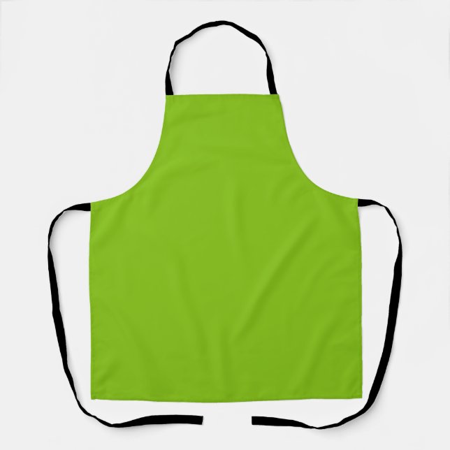 Tablier Perroquet massif de couleur claire vert citron (Recto)