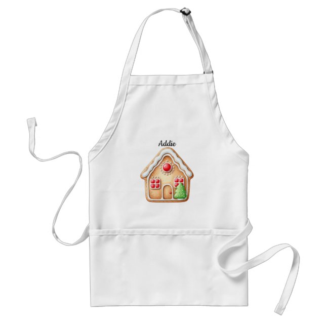 Tablier Personalized Cute Gingerbread cookie Baking Lover (Devant)