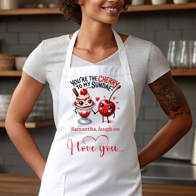 Tablier Personalized Funny Food Romantic Valentine Apron (Personalized Funny Food Romantic Valentine Apron)