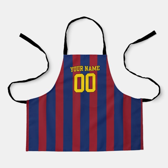Tablier  Personalized Name & Number Apron FCB (Recto)