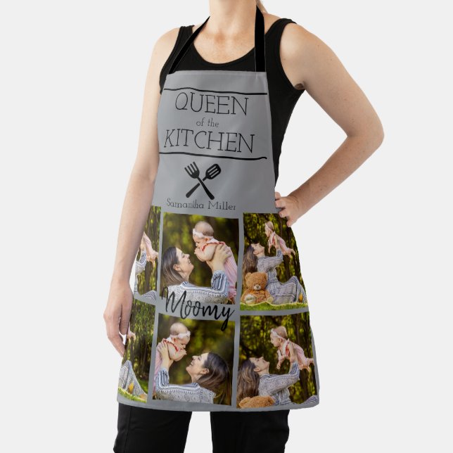 Tablier Personalized Photo Collage Kitchen Apron (Insitu)