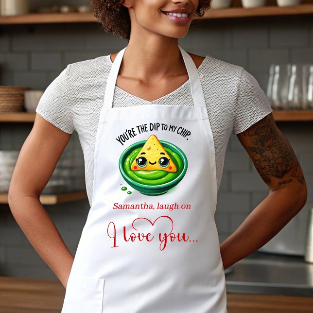 Tablier Personalized Valentine Gift Apron Cute Food Humor (Personalized Valentine Gift Apron Cute Food Humor)
