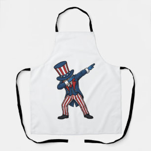Tablier Personnage patriotique Dabbing Design vectoriel vi