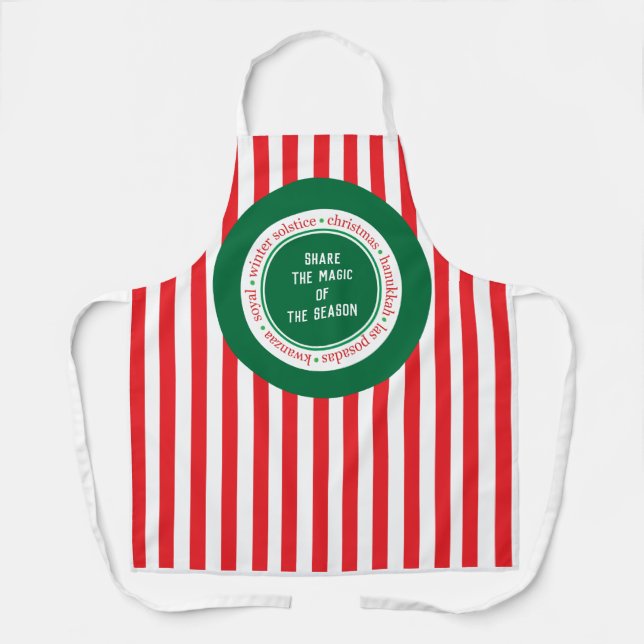 Tablier personnalisable Christmas Spirit (Recto)