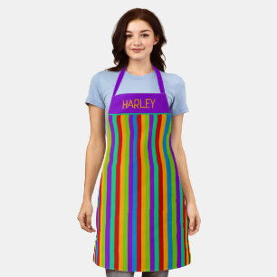 Tablier Personnalisation de la bande arc-en-ciel colorée