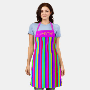 Tablier Personnalisation de la bande arc-en-ciel Neon