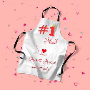 Tablier personnalisé #1 Mom Love