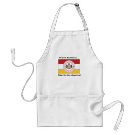 Tablier * PERSONNALISÉ - Apron "Fière Alumnus" avec drapea