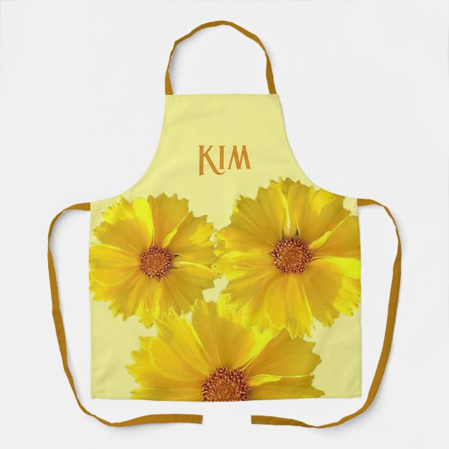 Tablier Personnalisé Apron, la Collection "Fleurs sauvages (Recto)