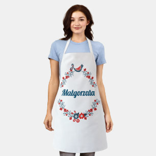 Tablier personnalisé avec couronne folklorique