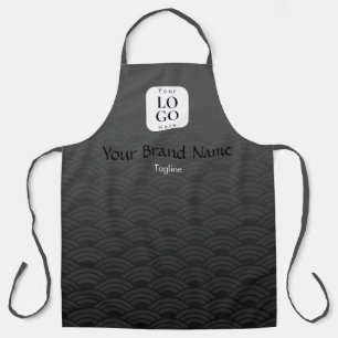 Tablier personnalisé avec logo vague japonaise en