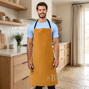 Tablier personnalisé avec monogramme pour papa