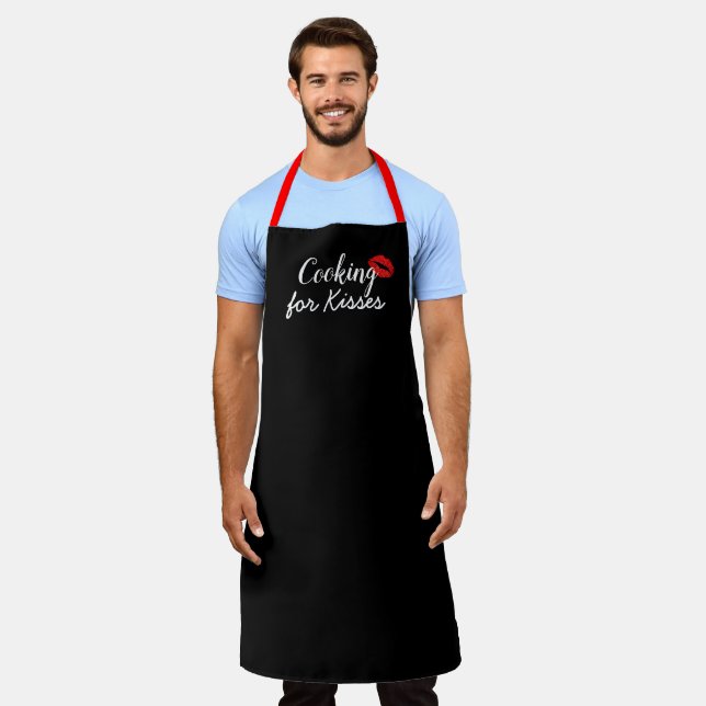 Tablier Personnalisé Black Papa Personnalisé Maman Cuisine (Porté)
