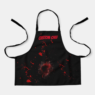 Tablier Personnalisé Bloody Apron Pyscho Halloween Costime