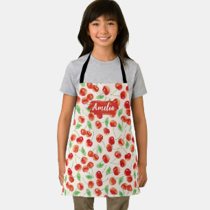 Tablier Personnalisé Cerise Enfants, Cuisiner BBQ