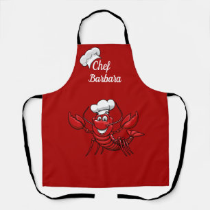 Tablier personnalisé Chef Lobster tout-imprimé