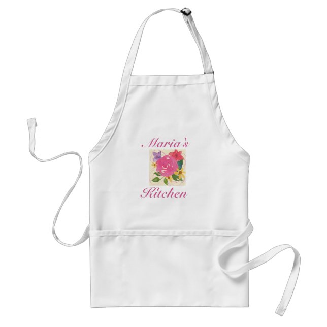 Tablier personnalisé de cuisine de dames, grand (Devant)