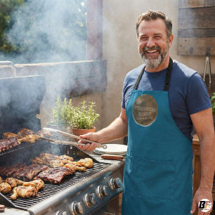 Tablier personnalisé de Pitmaster Henry BBQ Nom pe