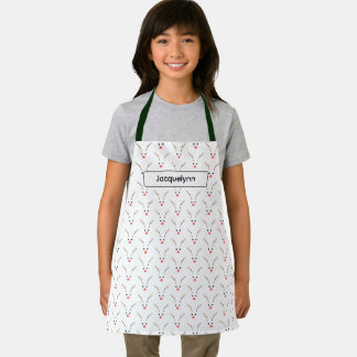 Tablier personnalisé de renne de Noël