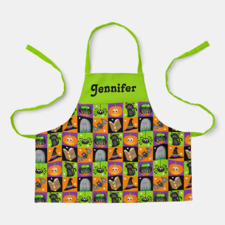 Tablier personnalisé d'Halloween pour enfants