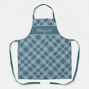 Tablier personnalisé du Motif Cyan transparent
