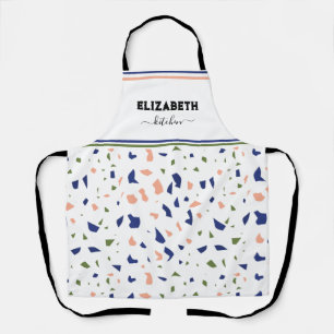 Tablier Personnalisé Elegant Terrazzo