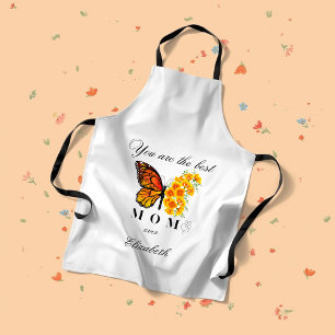 Tablier personnalisé Fête des Mères Papillon Flora