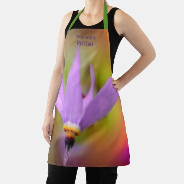 Tablier Personnalisé Fleur sauvage violet (Insitu)