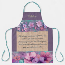 Tablier personnalisé - Fleurs de Parties scintilla