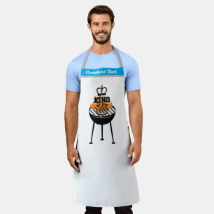 Tablier Personnalisé Grand Papa Plus Drôle Roi du Grill